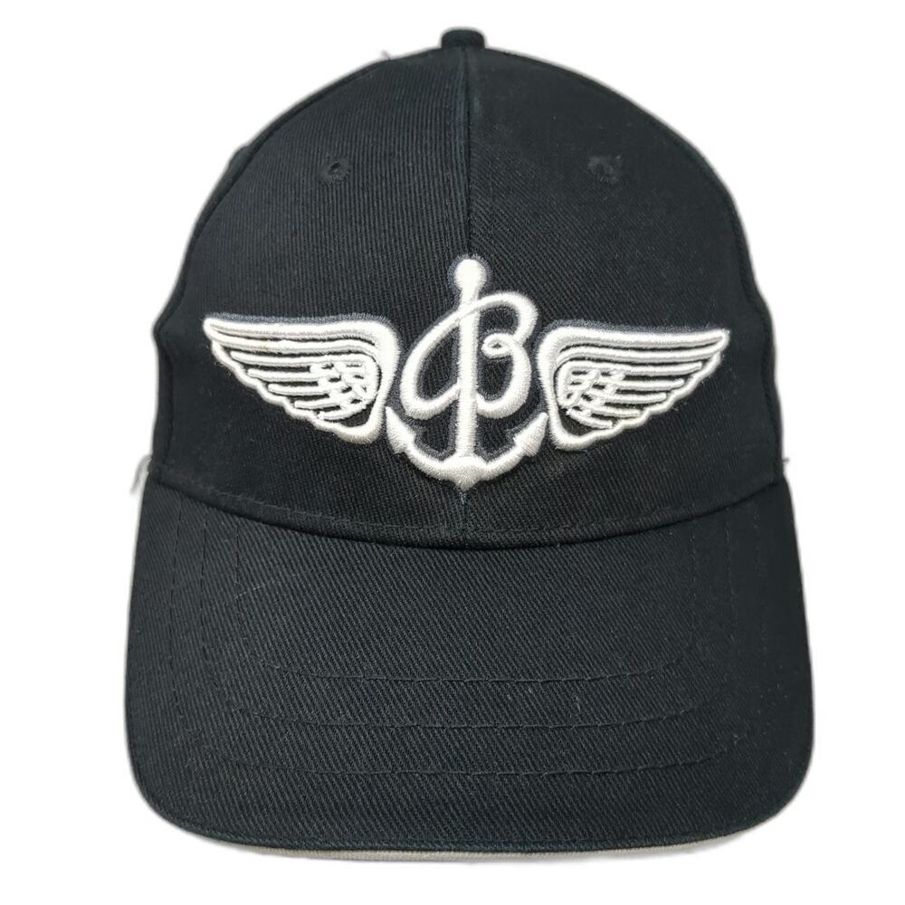 Breitling Baseball Cap Black One Size Winged Anchor Logo Embroidered Since 1884